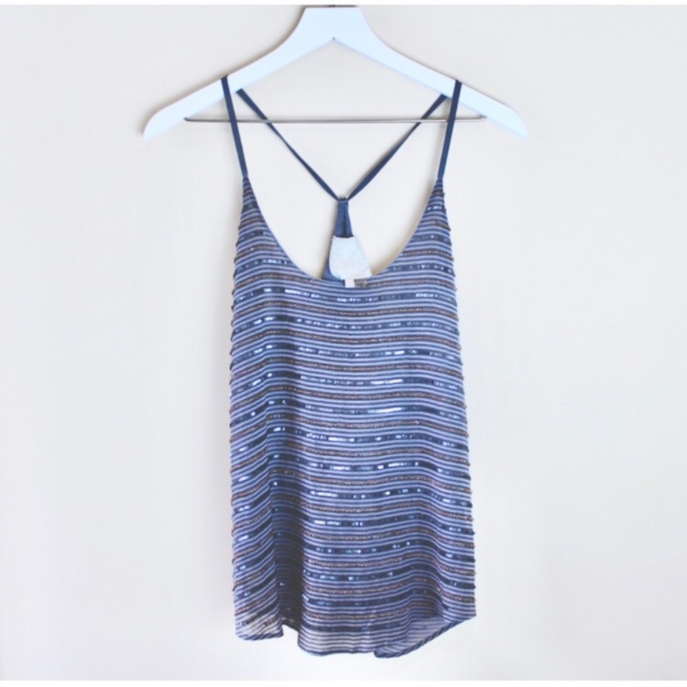 Free People Embellished Tank Top